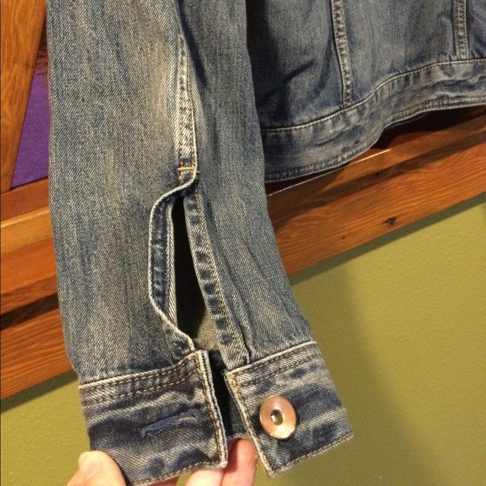 ♥️4XHP!♥️ Express | Cropped Classic Denim Jacket - Picture 7 of 14
